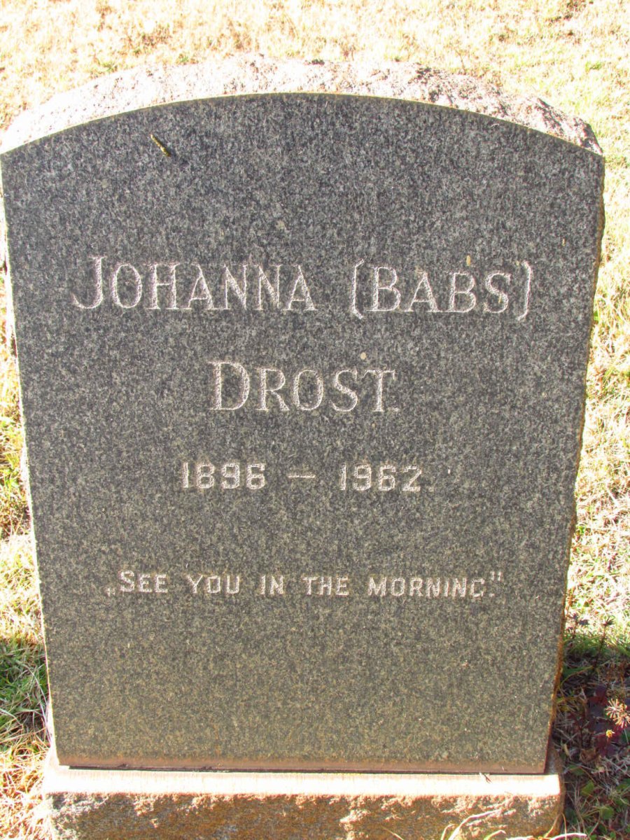 DROST Johanna 1896-1962