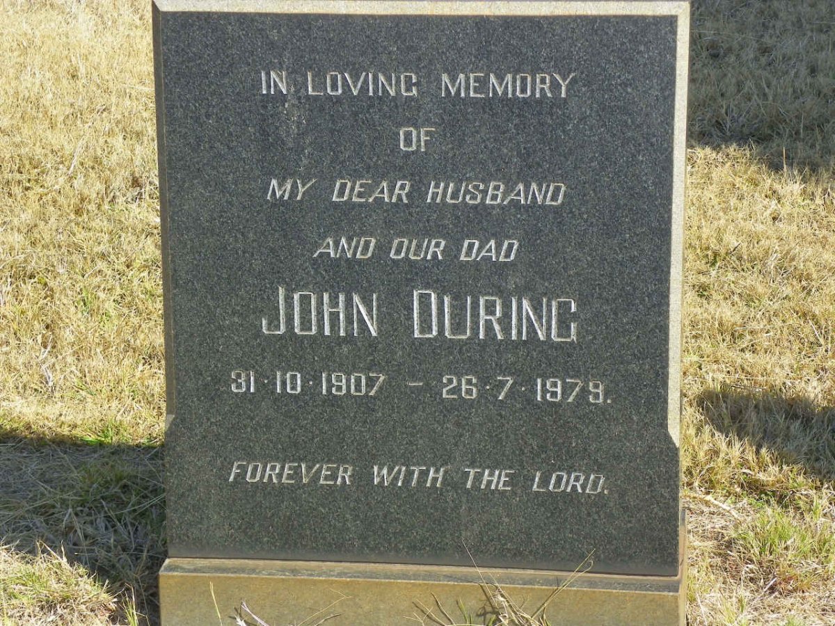 DURING John 1907-1979