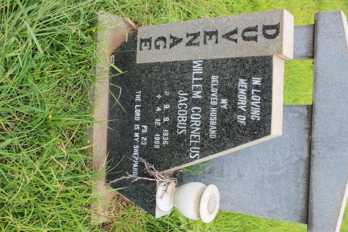 DUVENAGE Willem Cornelus Jacobus 1936-1989