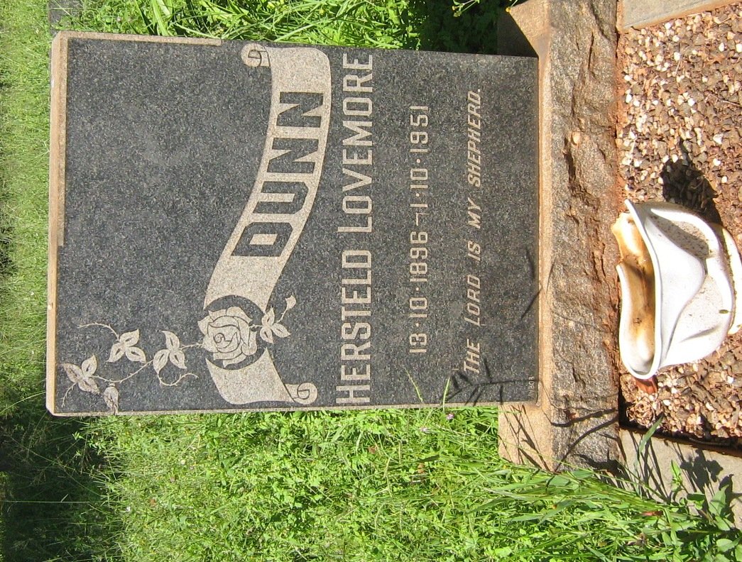 DUNN Hersteld Lovemore 1896-1951
