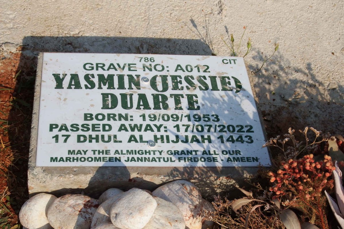 DUARTE Yasmin 1953-2022