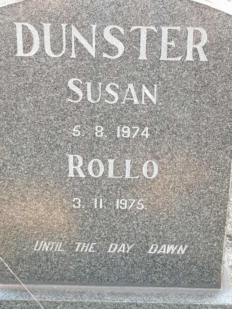 DUNSTER Rollo -1975 &amp; Susan -1974