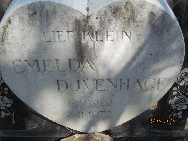DUVENHAGE Emelda 1972-1972