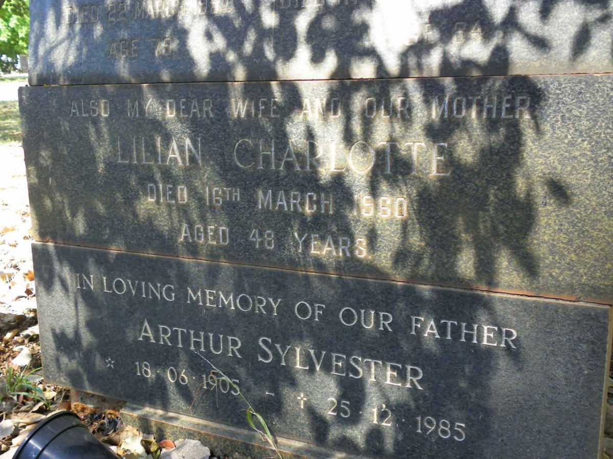 DUNSTAN Arthur Sylvester 1905-1985 &amp; Lilian Charlotte -1960
