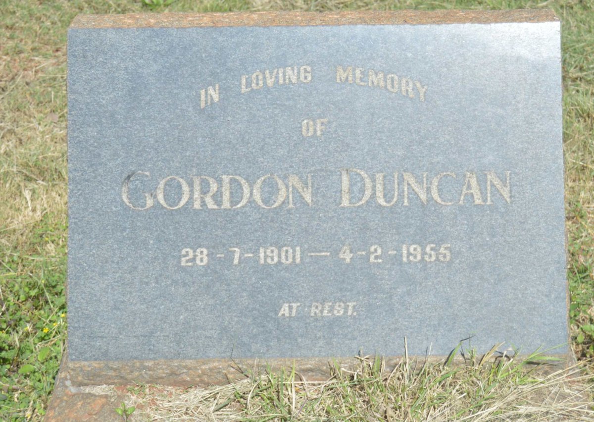 DUNCAN Gordon 1901-1955