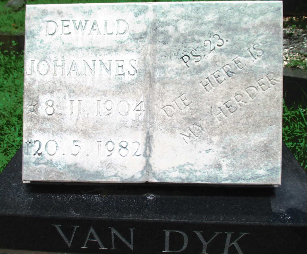 DYK Dewald Johannes, van 1904-1982