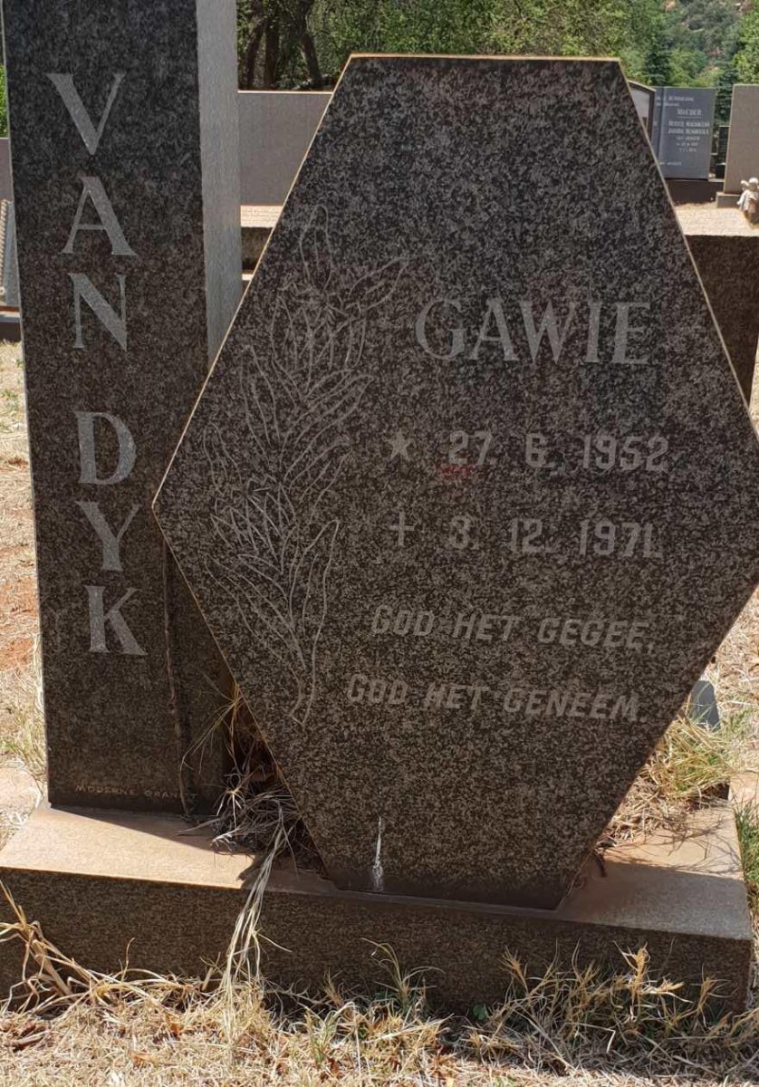 DYK Gawie, van 1952-1971