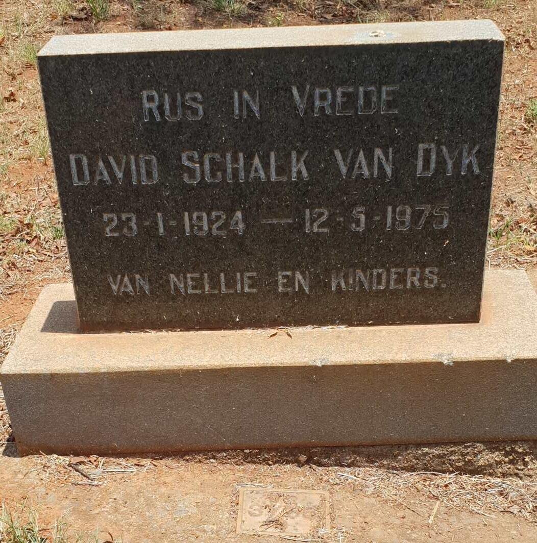 DYK David Schalk, van 1924-1975