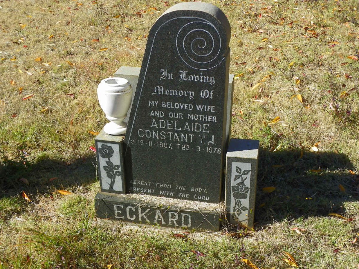 ECKARD Adelaide Constant T.J. 1904-1976