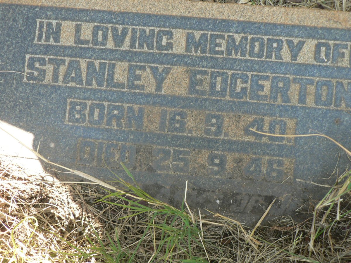 EDGERTON Stanley 1940-1946