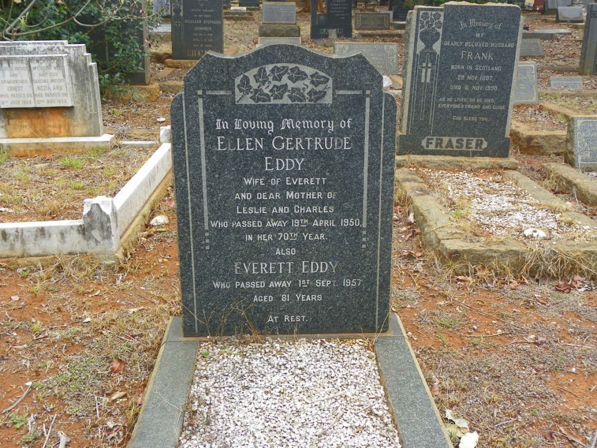 EDDY Everett -1957 &amp; Ellen Gertrude -1950