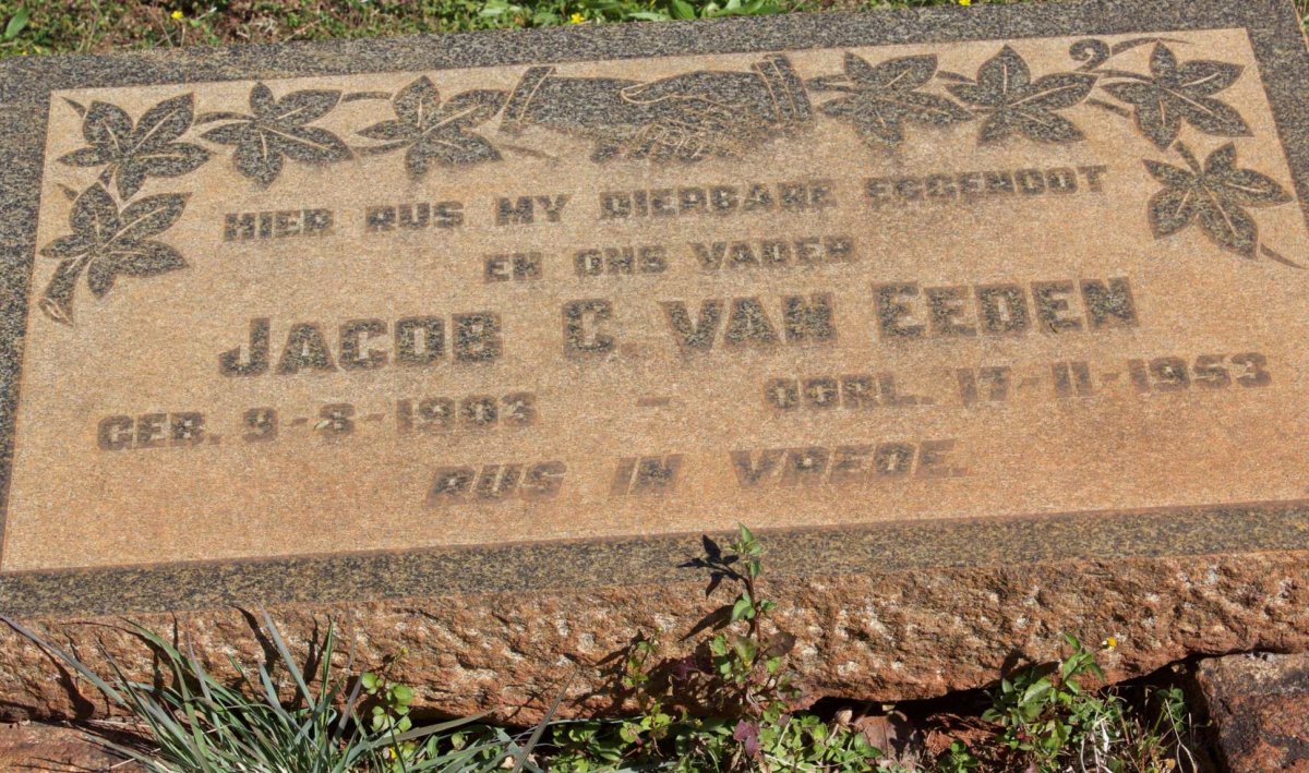 EEDEN Jacob C., van 1903-1953