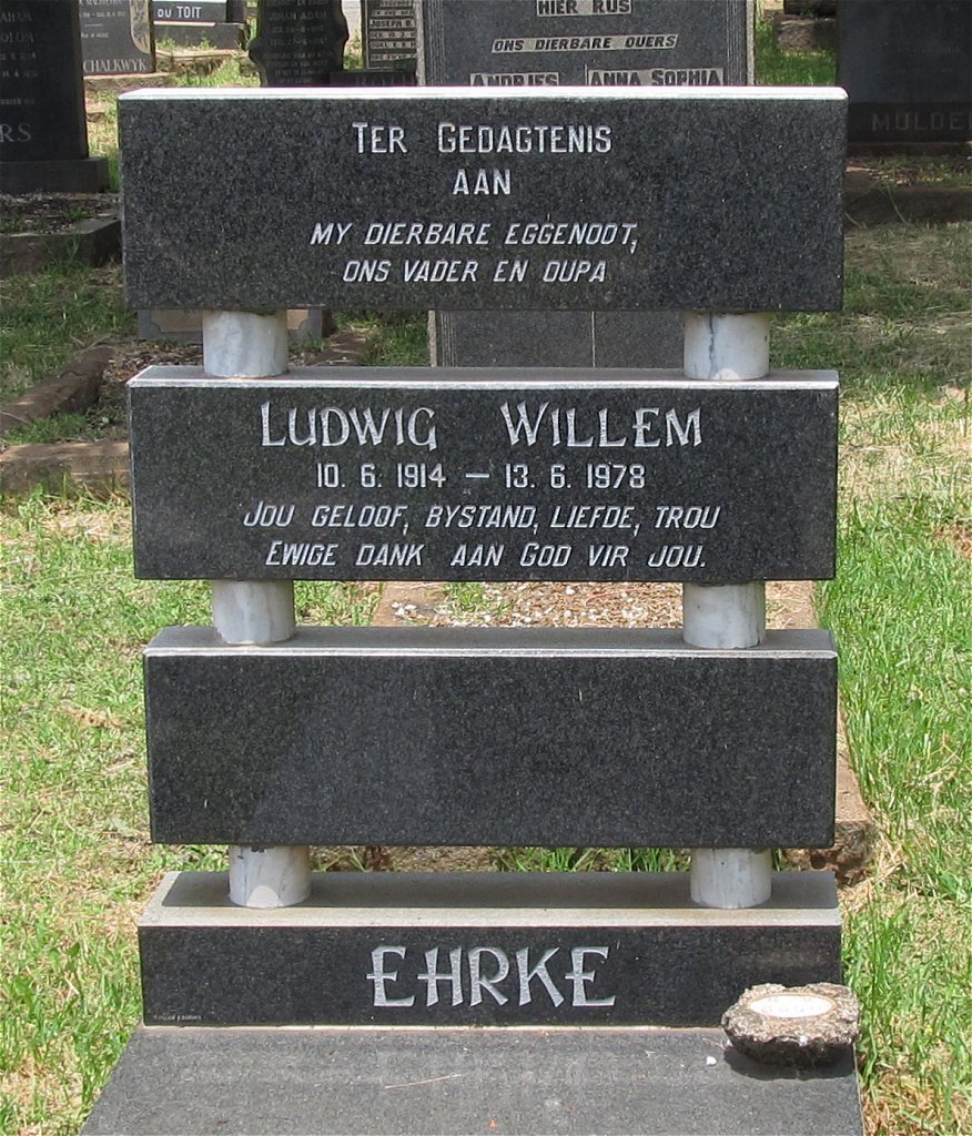 EHRKE Ludwig Willem 1914-1978
