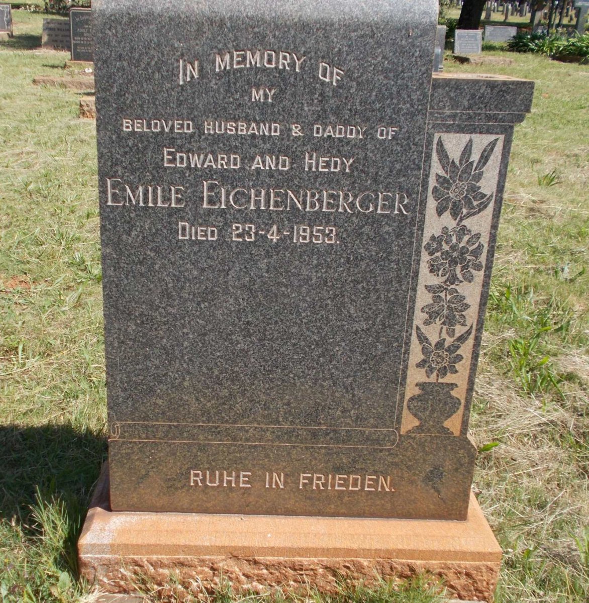 EICHENBERGER Emile -1953