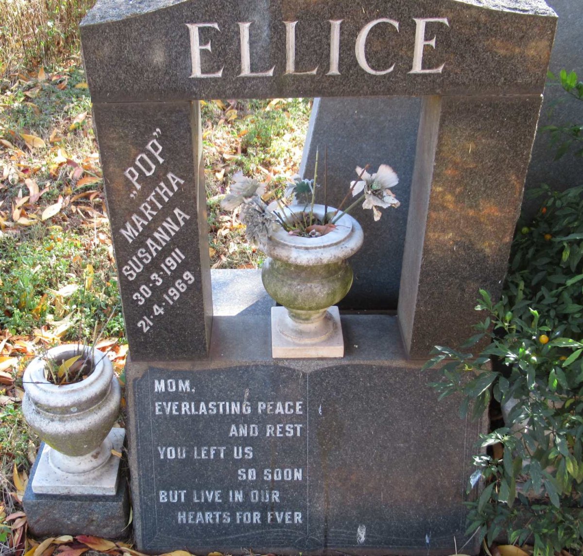 ELLICE Martha Susanna 1911-1969