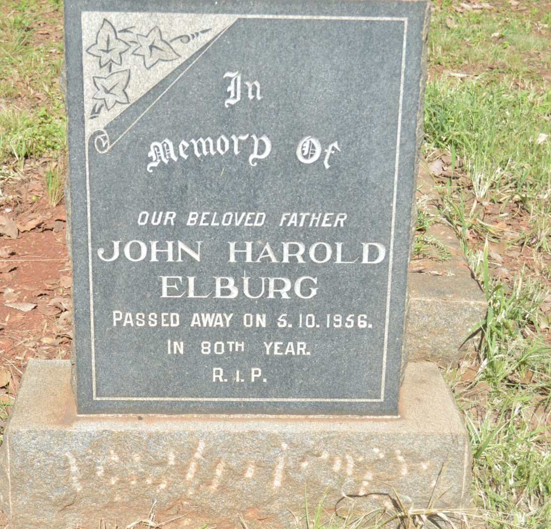 ELBURG John Harold -1956