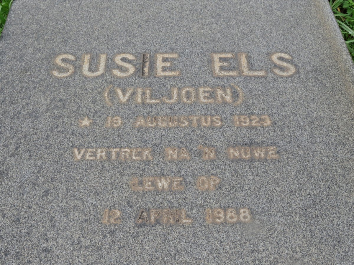 ELS Susie nee VILJOEN 1923-1988
