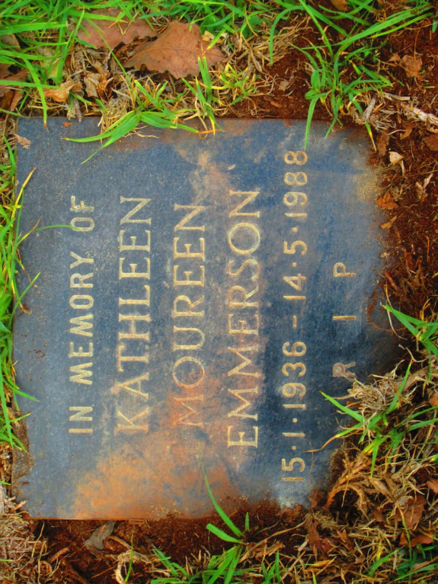 EMMERSON Kathleen Moureen 1936-1988