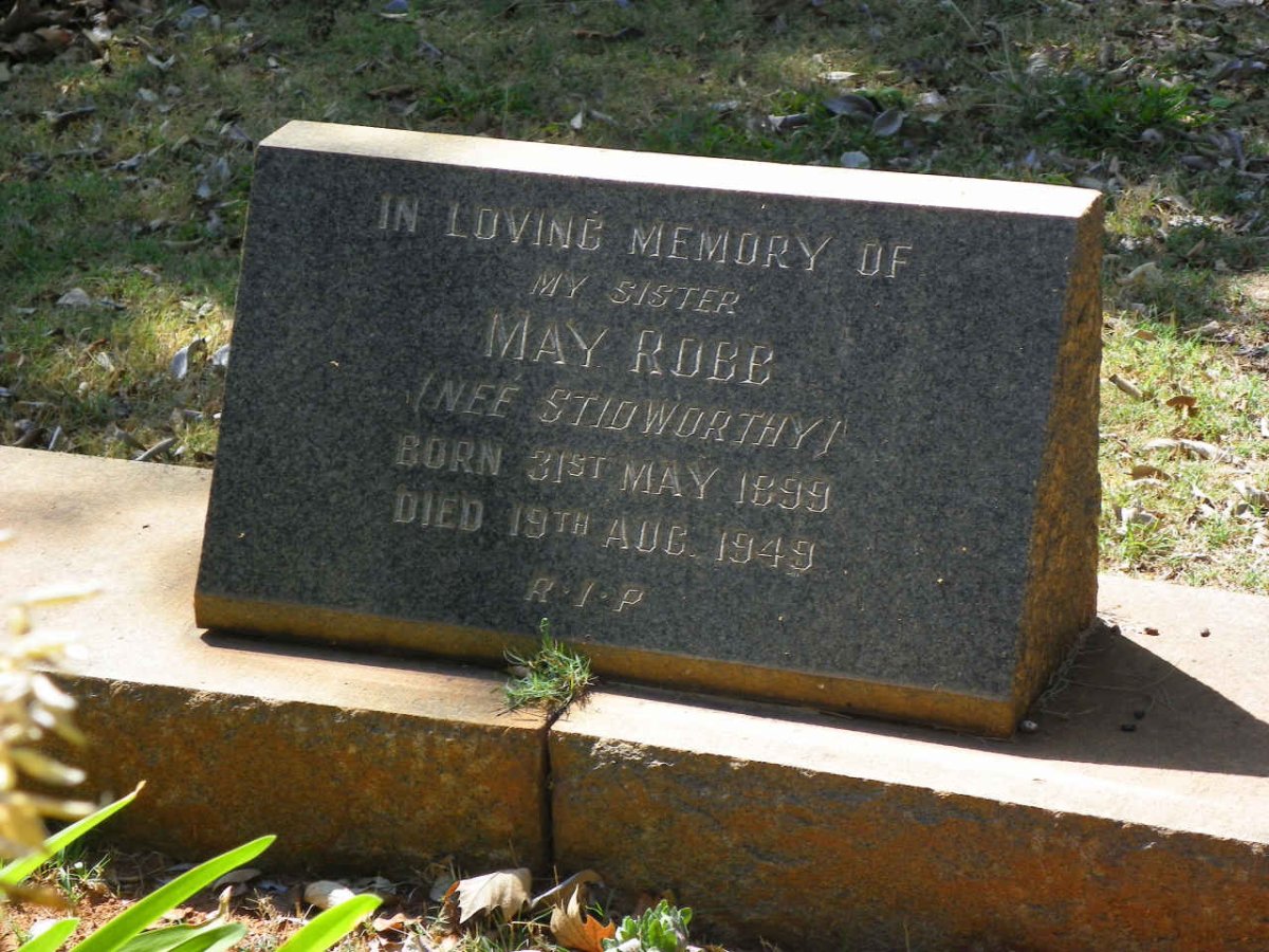 ROBB May nee STIDWORTHY 1899-1949