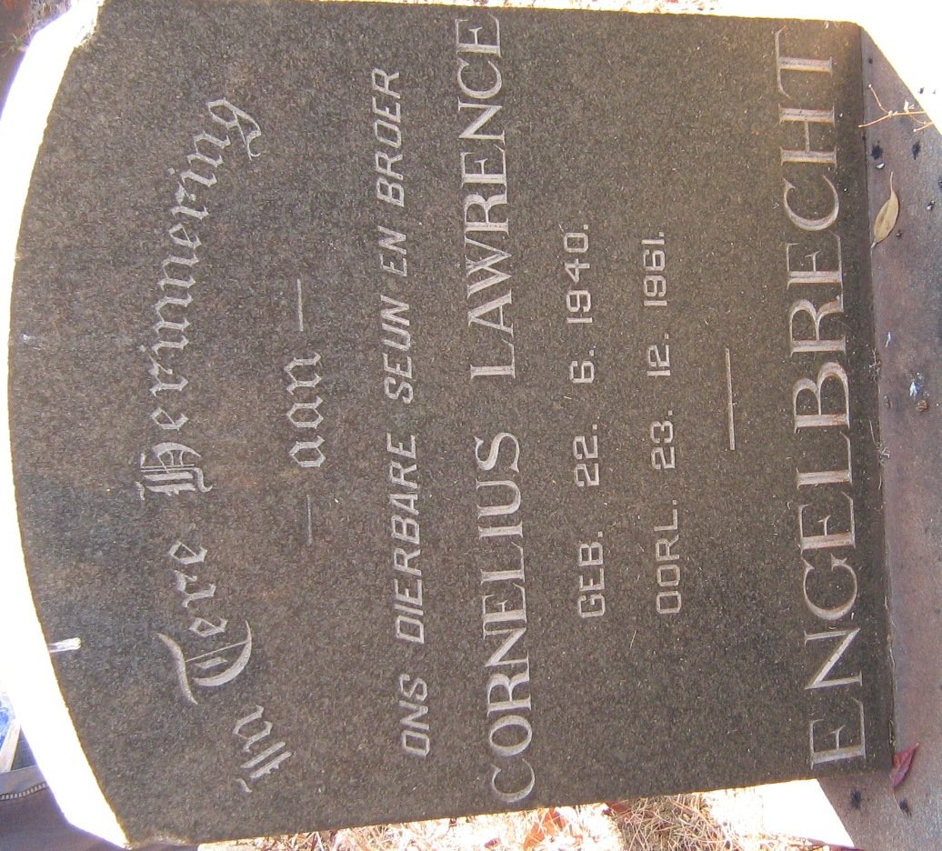 ENGELBRECHT Cornelius Lawrence 1940-1961