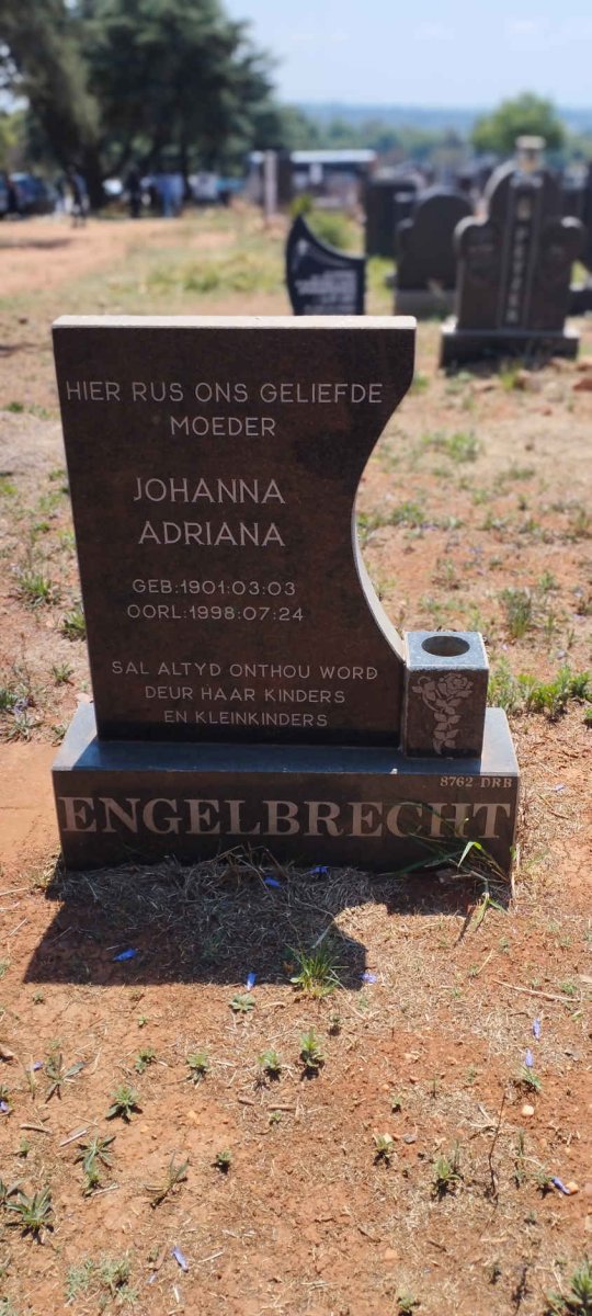 ENGELBRECHT Johanna Adriana 1901-1998