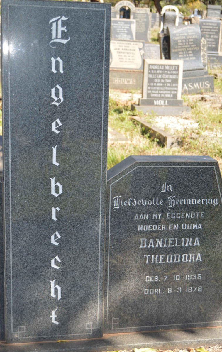 ENGELBRECHT Danielina Theodora 1935-1978