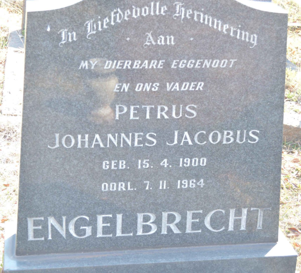 ENGELBRECHT Petrus Johannes Jacobus 1900-1964