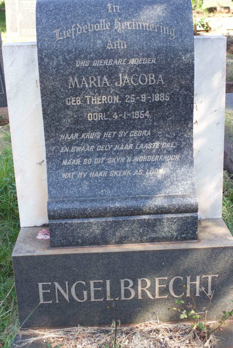 ENGELBRECHT Maria Jacoba nee THERON 1885-1954