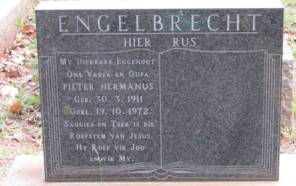 ENGELBRECHT Pieter Hermanus 1911-1972