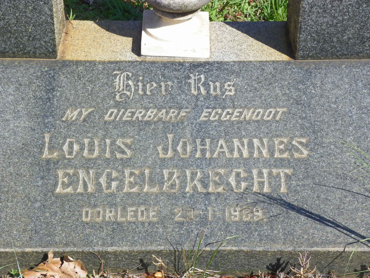 ENGELBRECHT Louis Johannes -1959
