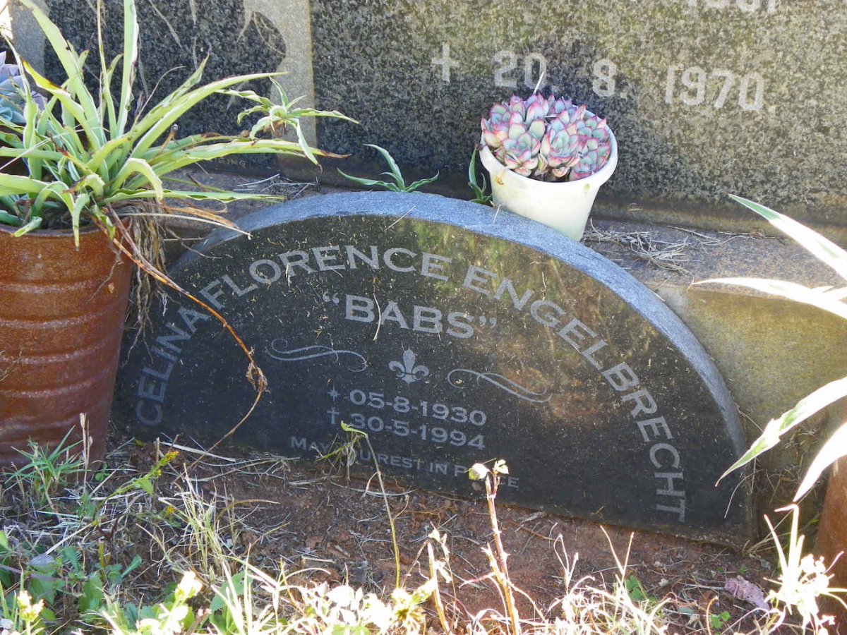 ENGELBRECHT Willem Jacobus 1931-1970 &amp; Celina Florence 1930-1994