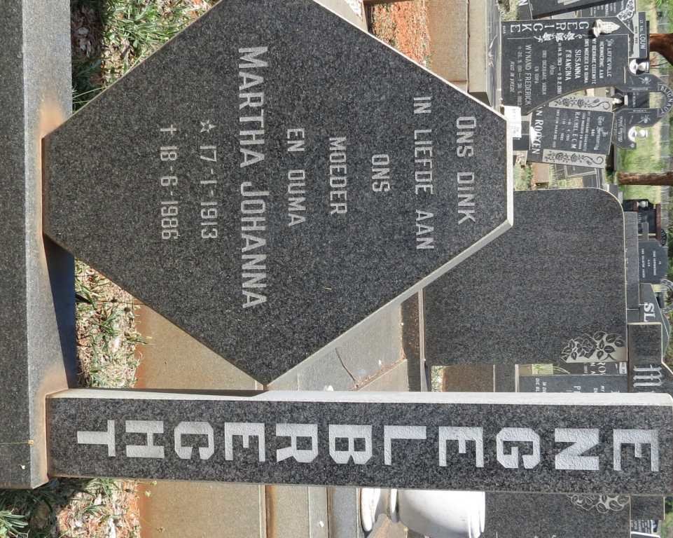 ENGELBRECHT Martha Johanna 1913-1986