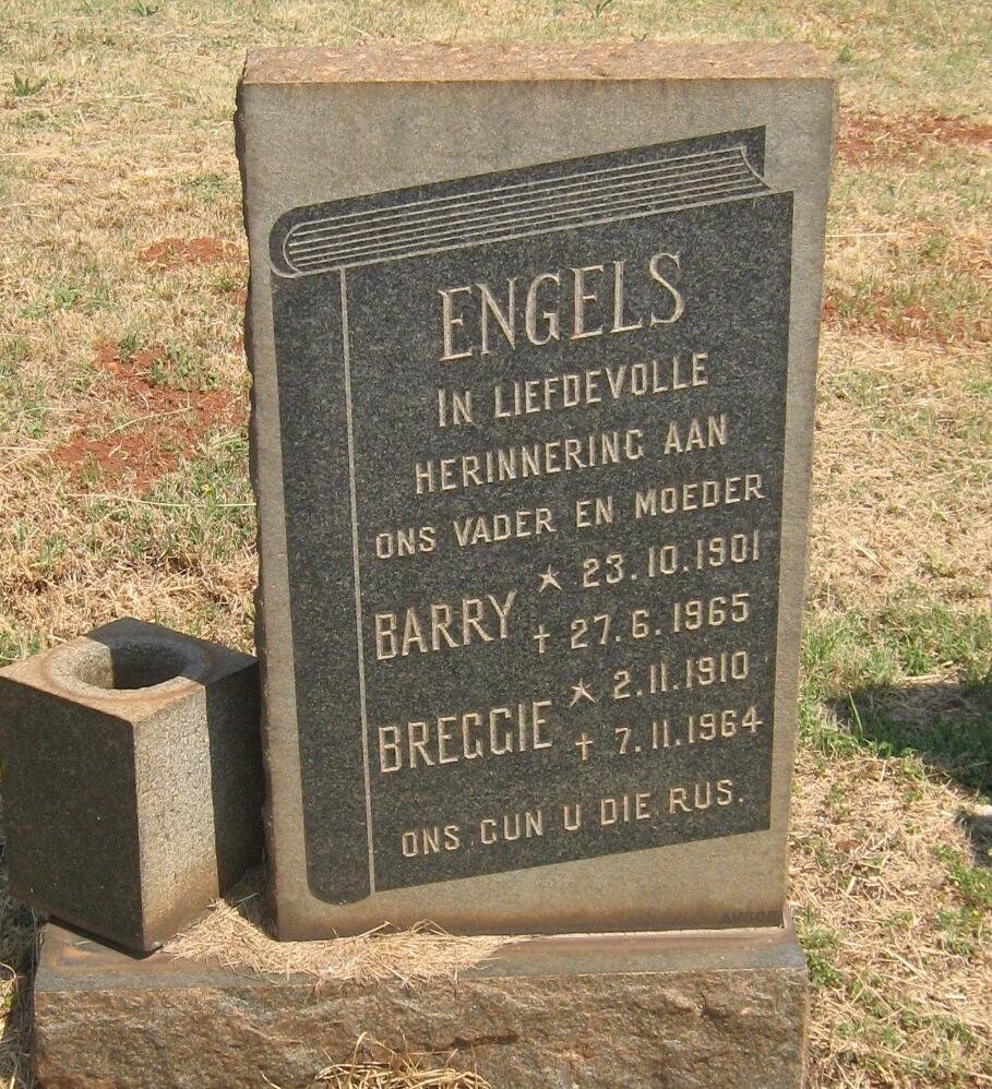 ENGELS Barry 1901-1965 &amp; Breggie 1910-1964