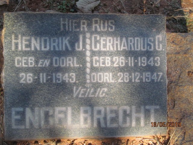 ENGELBRECHT Hendrik J. 1943-1943 :: ENGELBRECHT Gerhardus C. 1943-1947