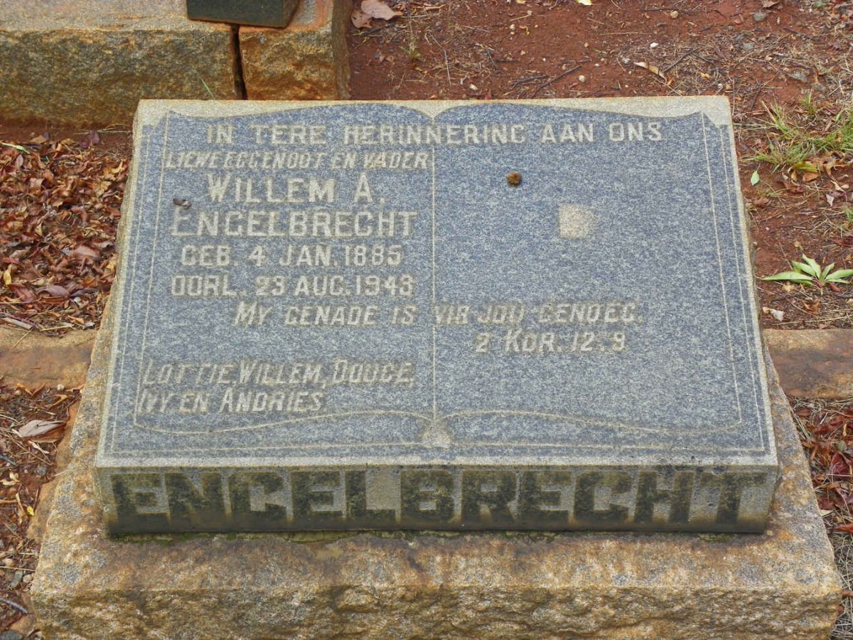 ENGELBRECHT Willem A. 1885-1943