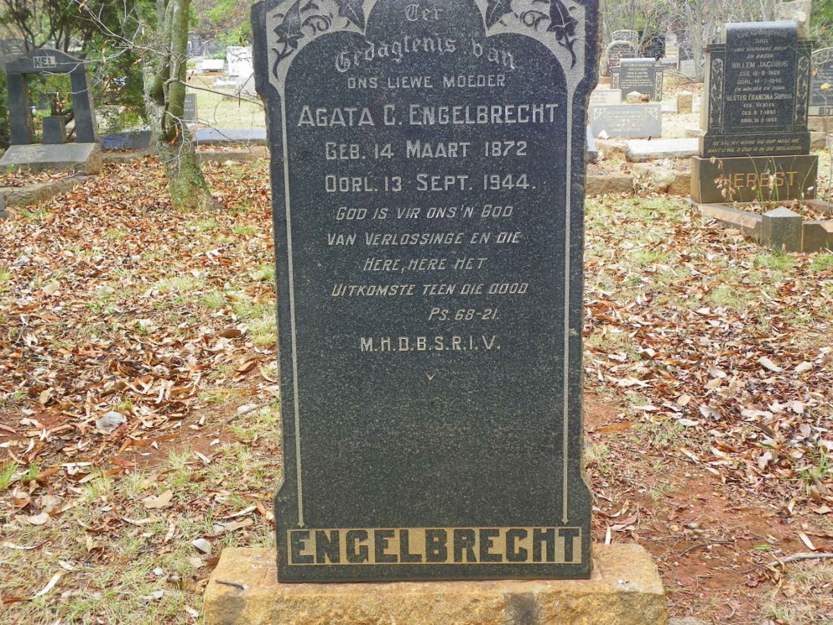 ENGELBRECHT Agata C. 1872-1944