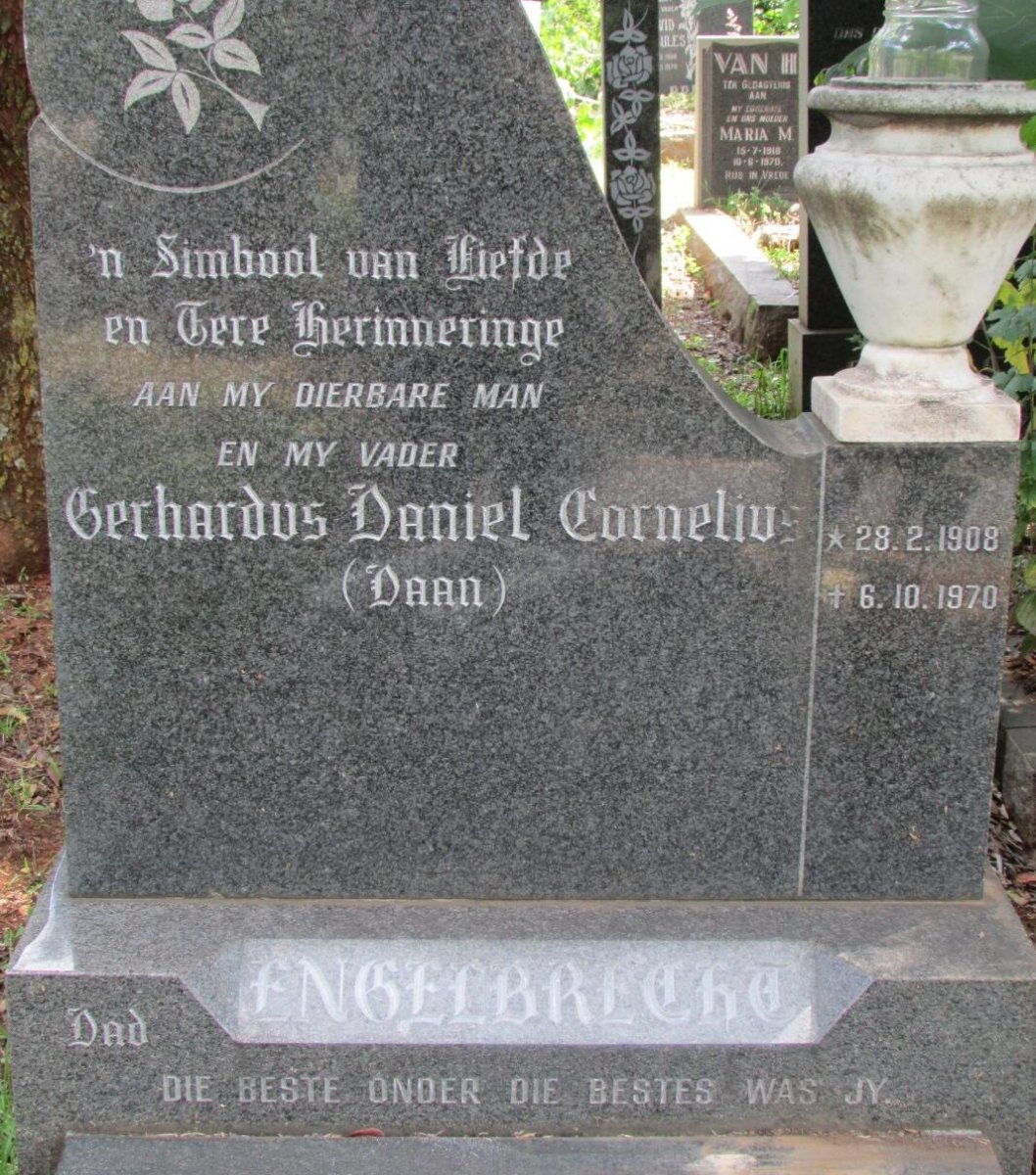 ENGELBRECHT Gerhardus Daniel Cornelius 1908-1970