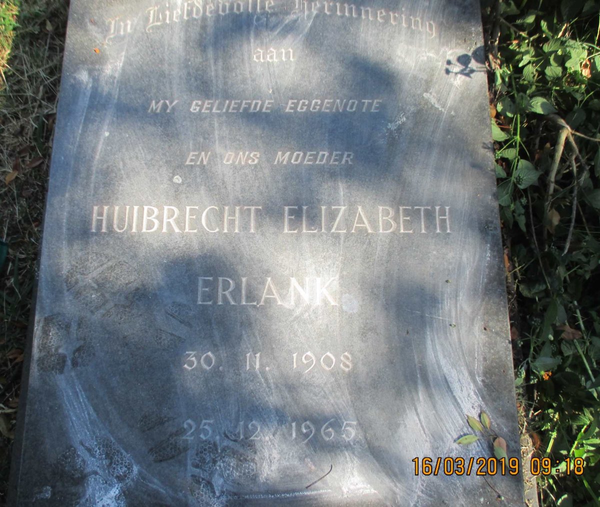 ERLANK Huibrecht Elizabeth 1908-1965