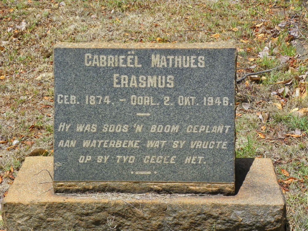 ERASMUS Gabrieel Mathues 1874-1946