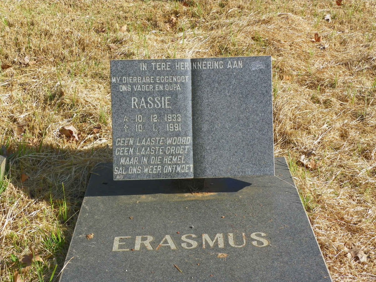 ERASMUS Rassie 1933-1991