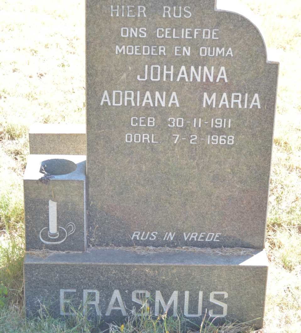 ERASMUS Johanna Adriana Maria 1911-1968