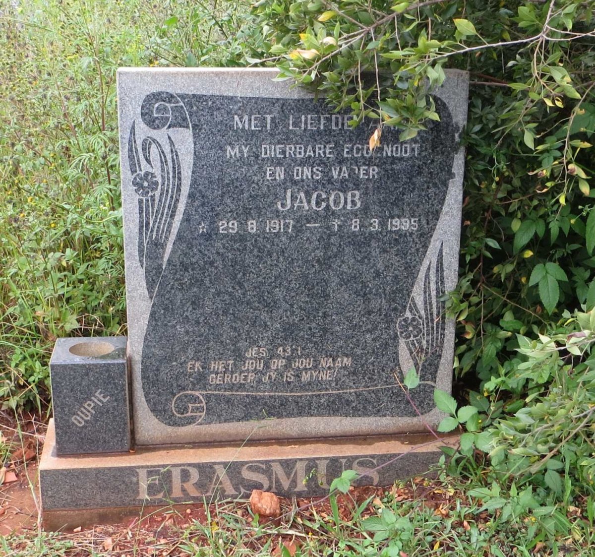 ERASMUS Jacob 1917-1995