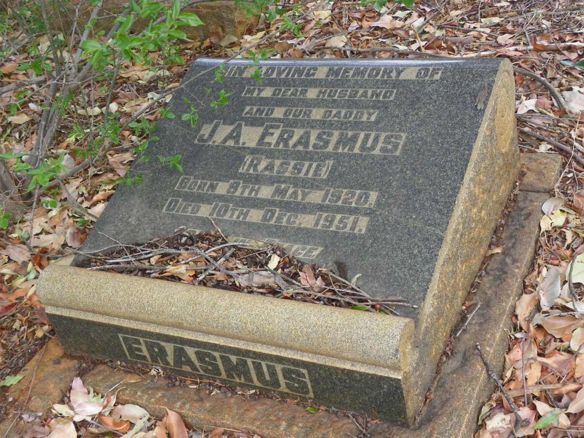 ERASMUS J.A. 1920-1951