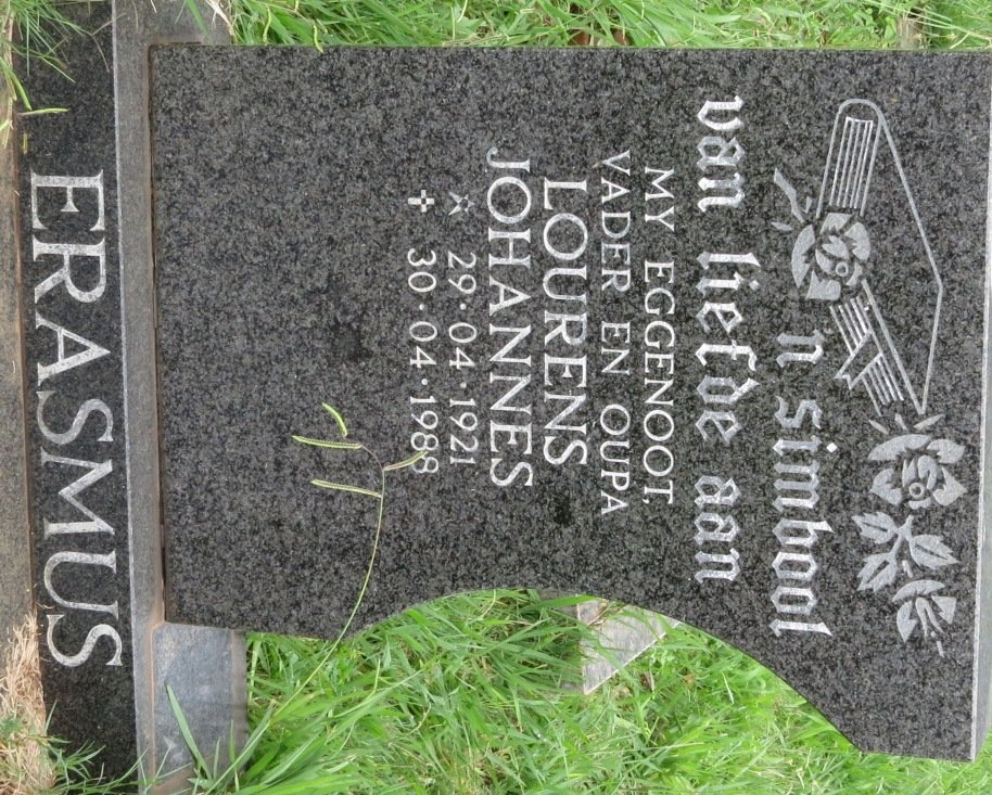 ERASMUS Lourens Johannes 1921-1988