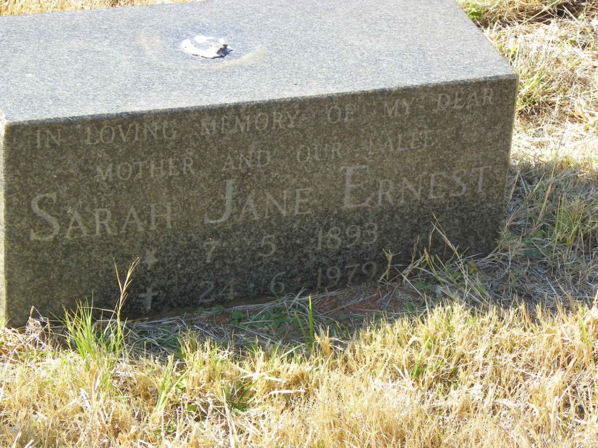 ERNEST Sarah Jane 1893-1979
