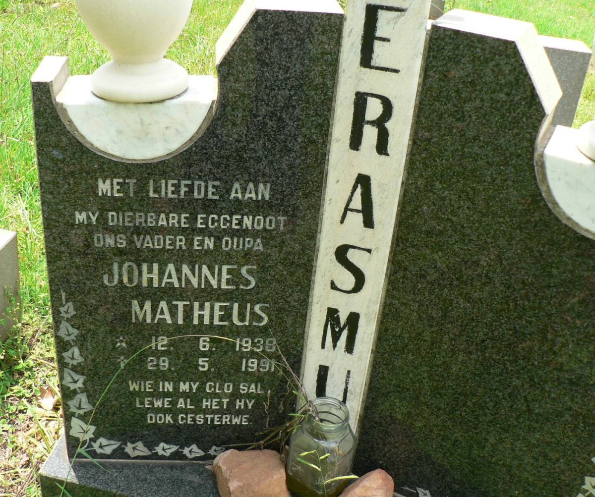 ERASMUS Johannes Matheus 1938-1991