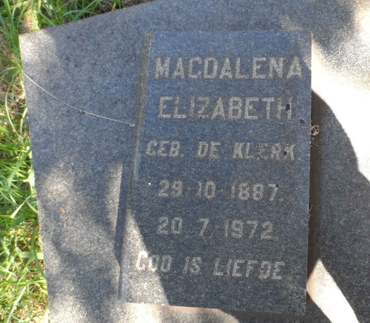 ERLANK Jacobus Arnoldus 1880-1957 &amp; Magdalena Elizabeth DE KLERK 1887-1972
