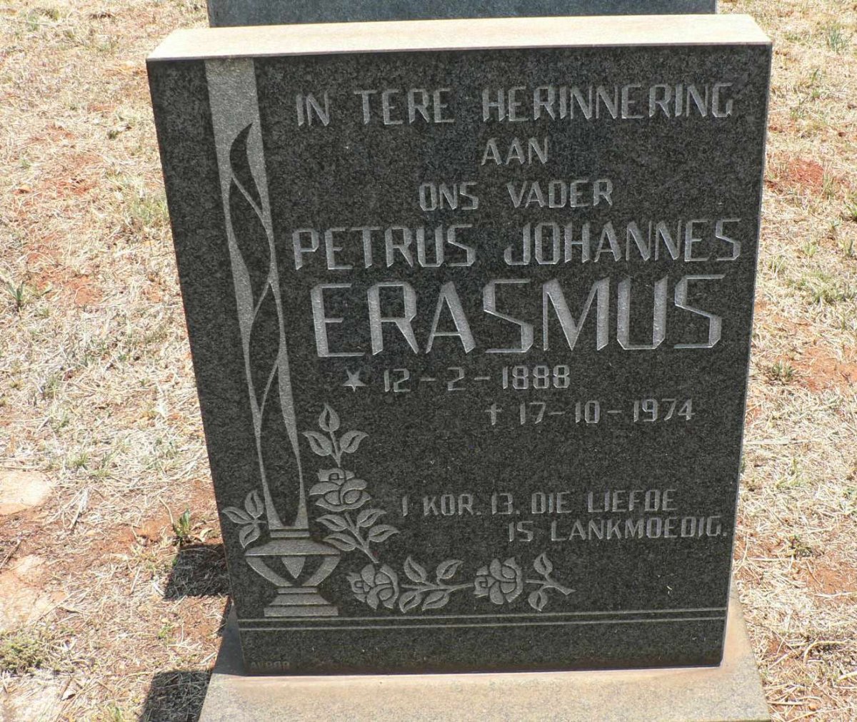 ERASMUS Petrus Johannes 1888-1974