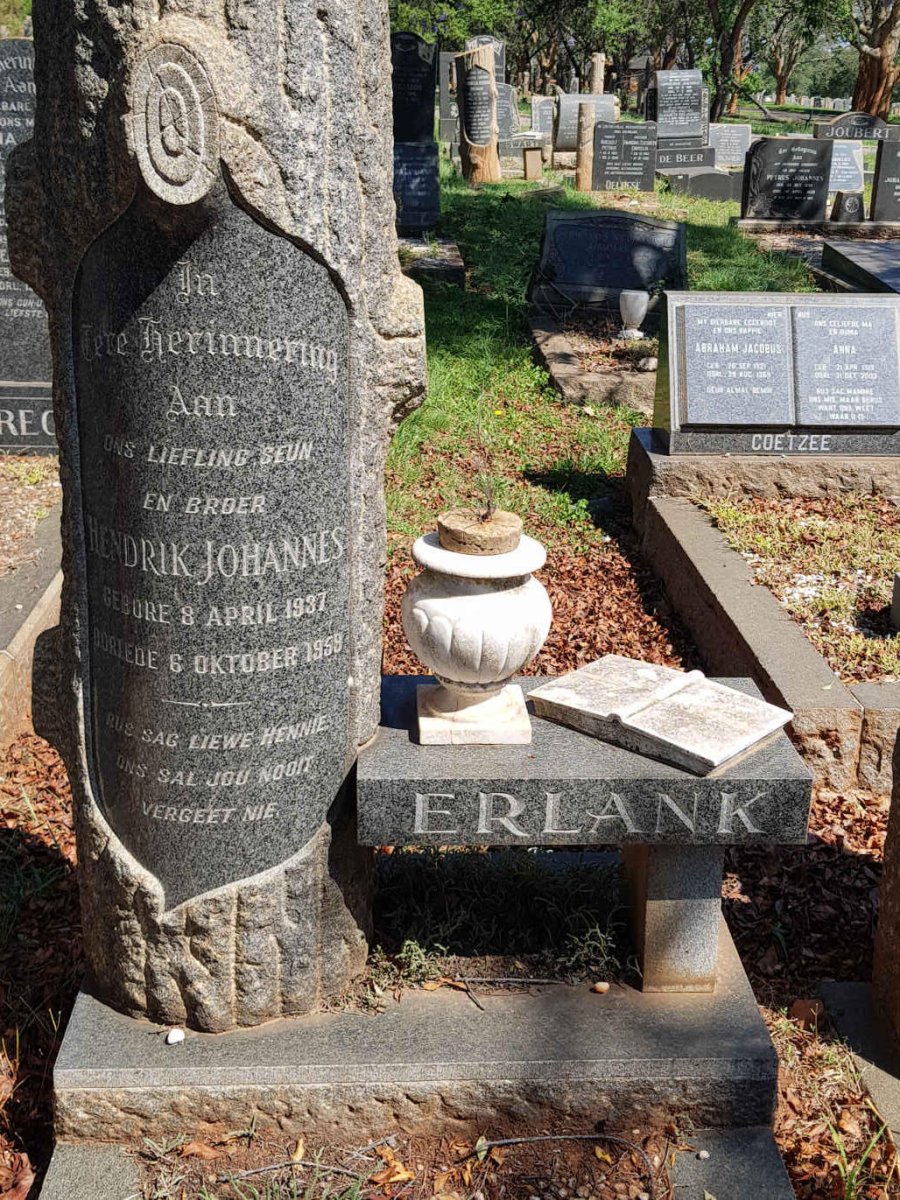 ERLANK Hendrik Johannes 1937-1959