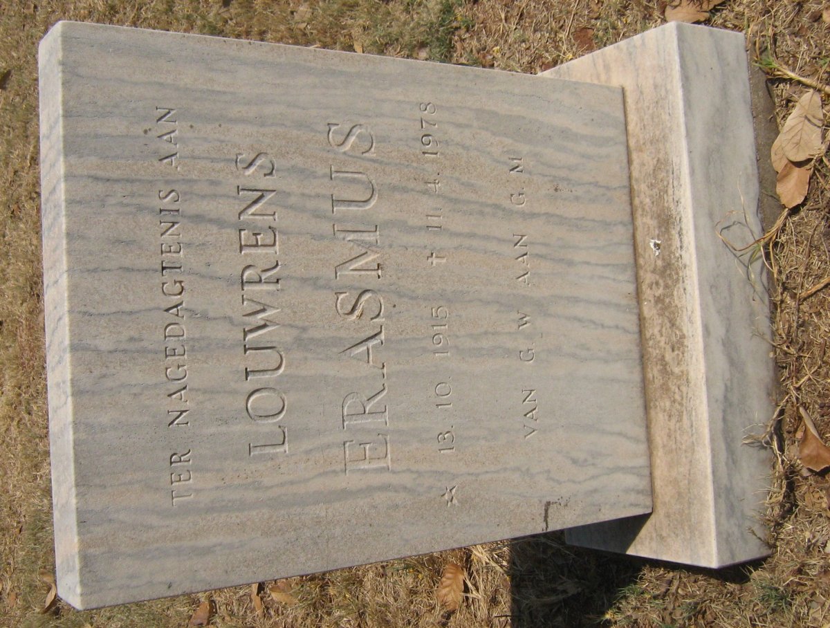 ERASMUS Louwrens 1915-1978